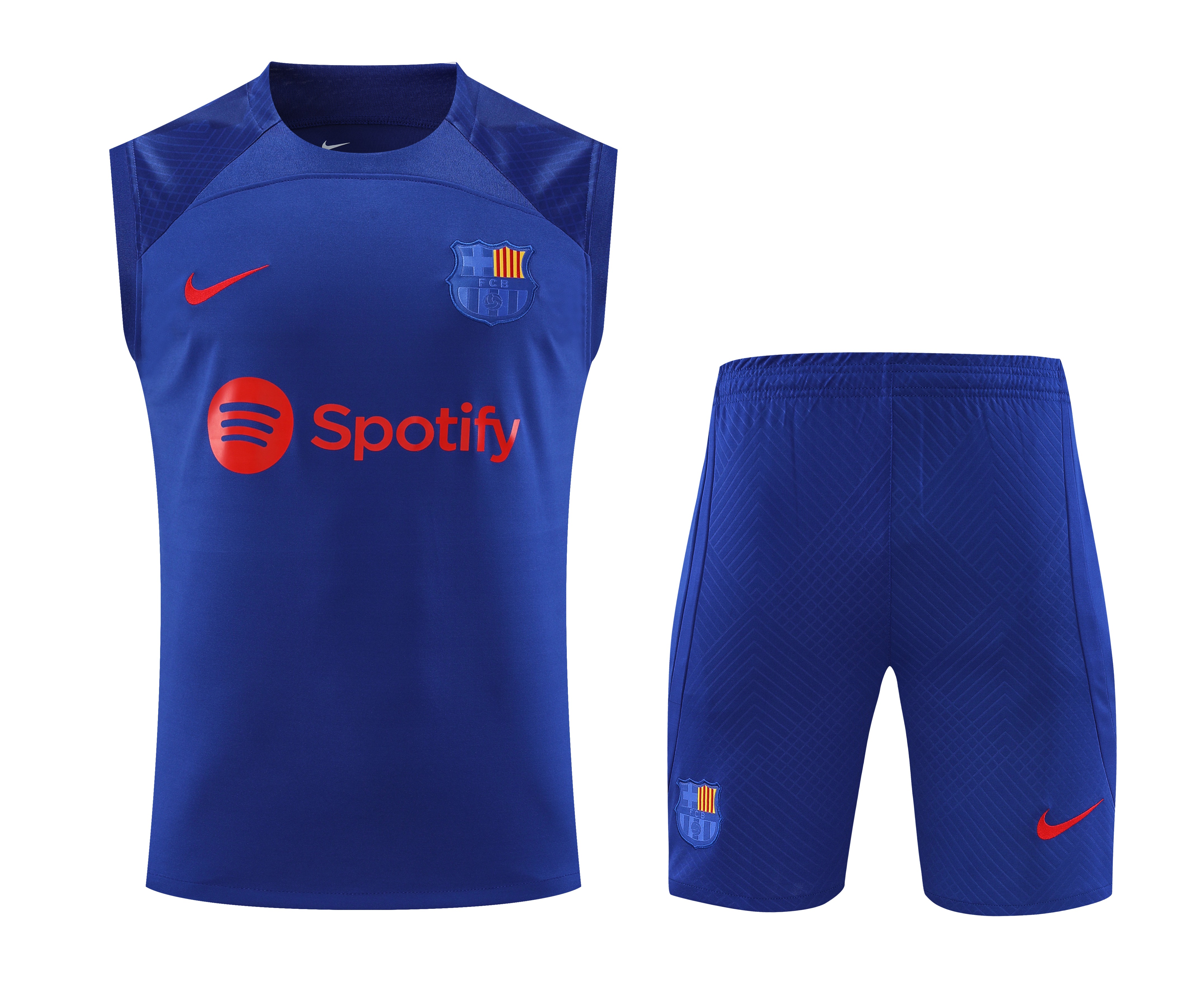 23/24 Barcelona Blue Training Vest Suit